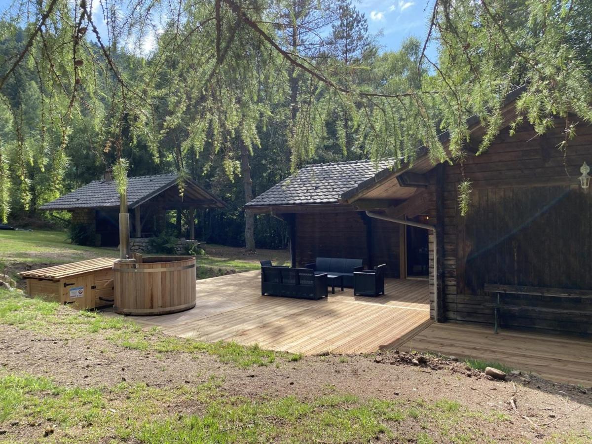 Le Fishing Lodge Chalet En Bois Avec Bain Nordique Ла-Бресс Экстерьер фото